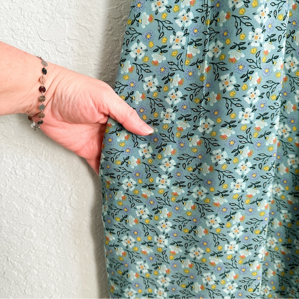 NATURAL LIFE Light Blue Floral Maxi Jumpsuit Romper - Picture 4 of 10